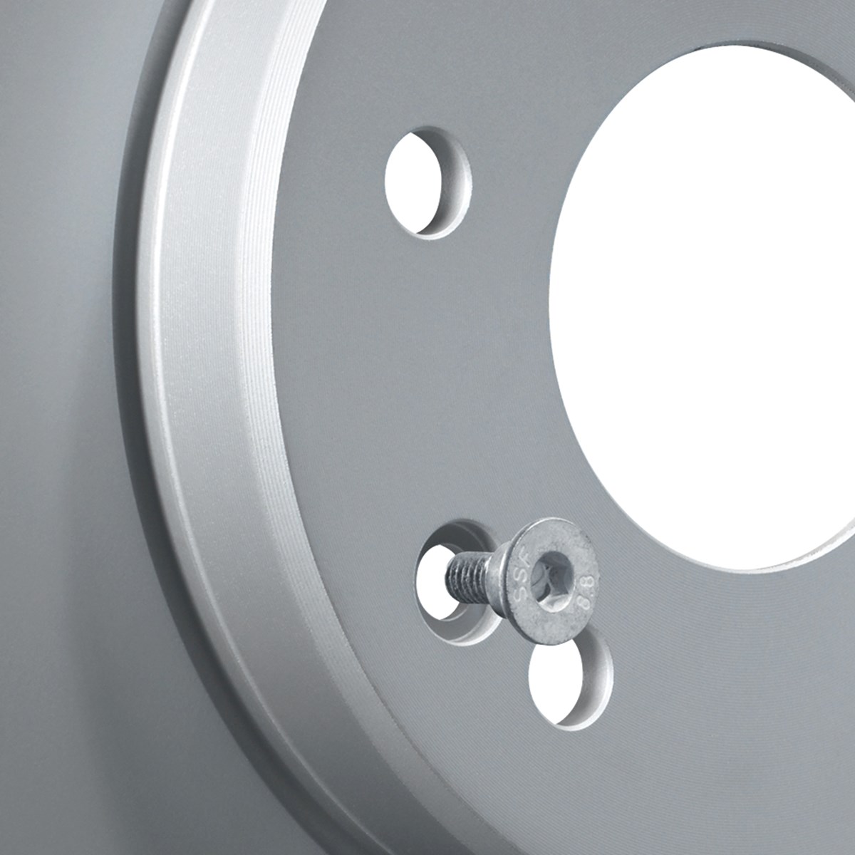 Brake discs with fixing screws