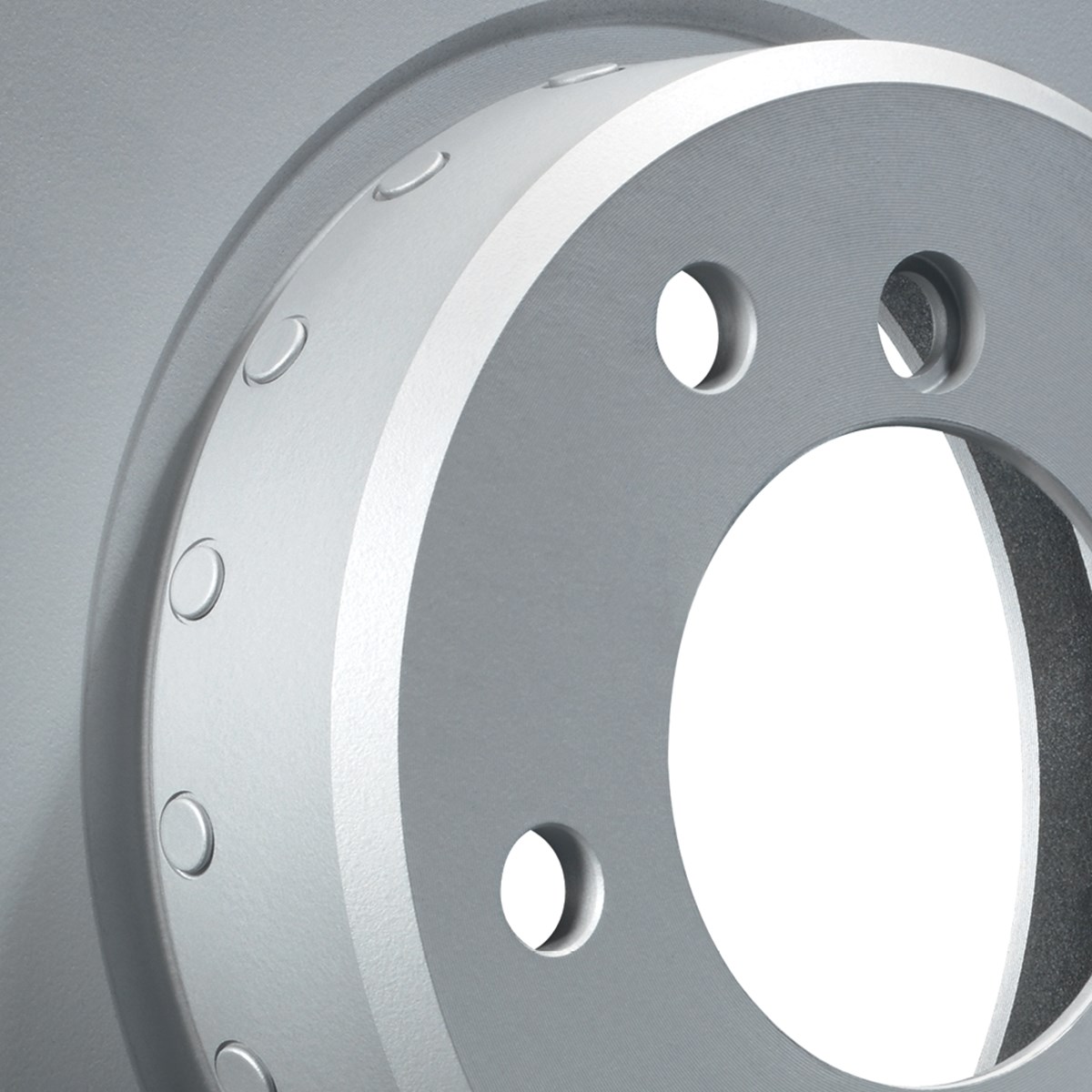 Coated brake discs - detail view