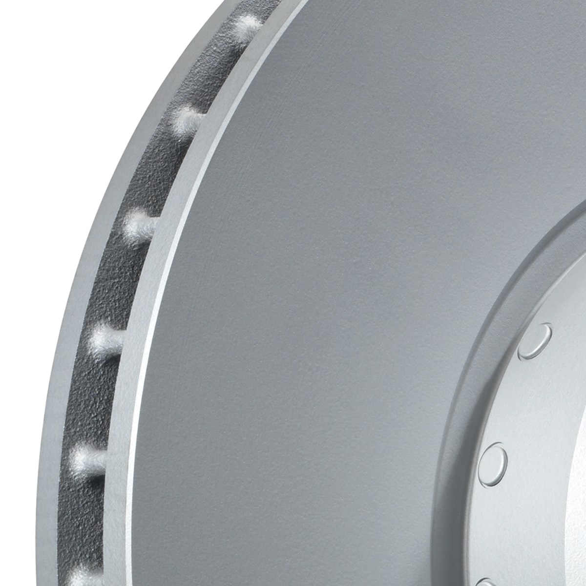 Two-piece brake disc - detail view