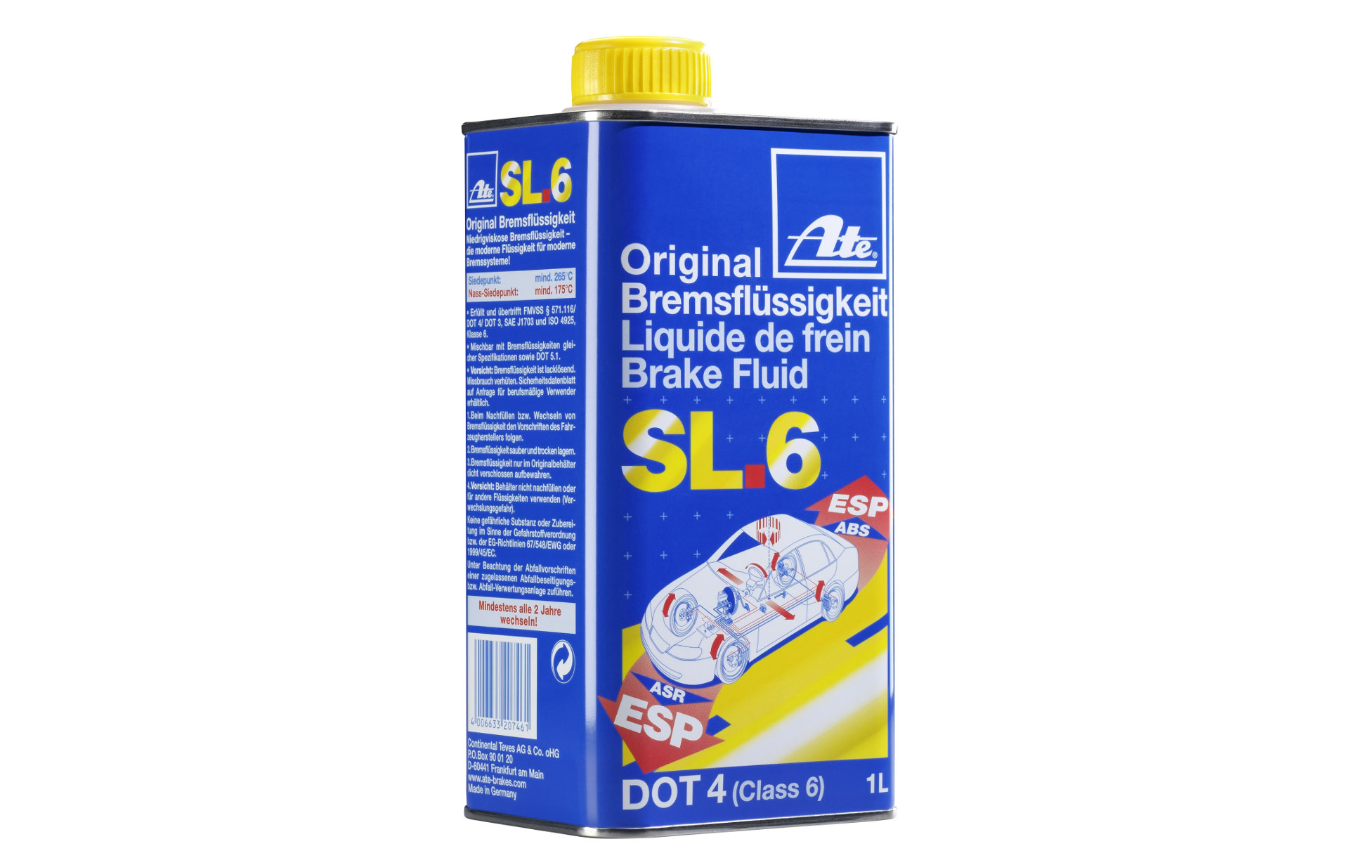 ATE - Brzdová kapalina SL.6 DOT 4 (třída 6)